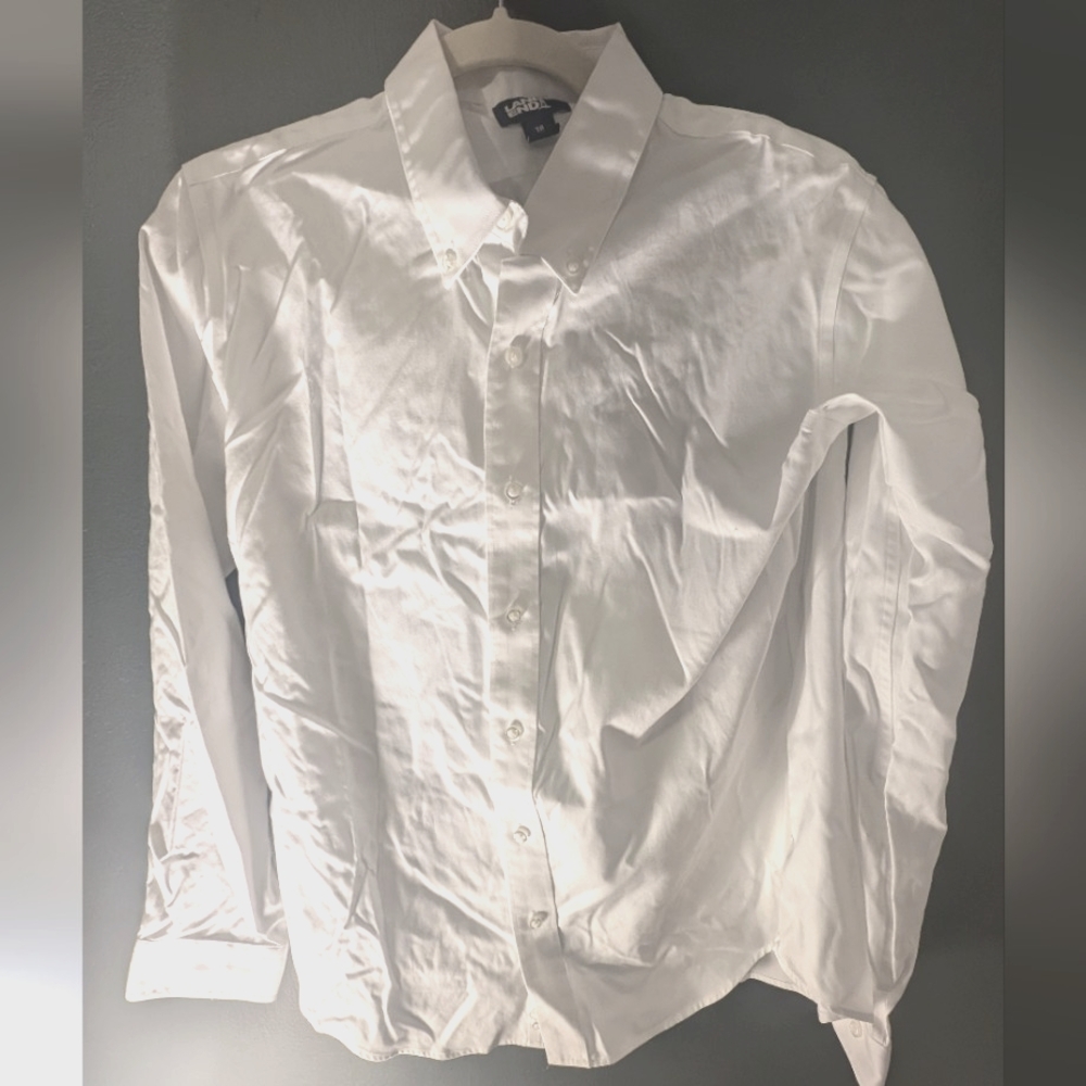 Lands End Boy's White Dress Shirt, size 18